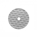 Rivet pad made of strap material, 18 mm, transparent