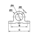 Coppia bozzelli da avvitare su perno 126.P 40 mm