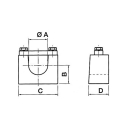 Paar lagerschalen om op 125.S spie 25 mm te lassen