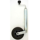 Roue de support 150 kg tube galvanisé Ø 48 mm