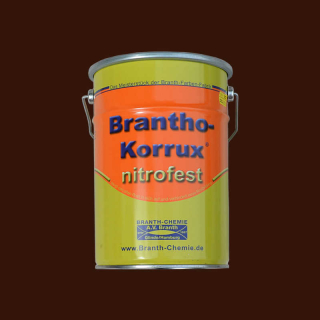 Brantho Korrux "nitrofest" 5 liter container roodbruin / oxide rood RAL 3009