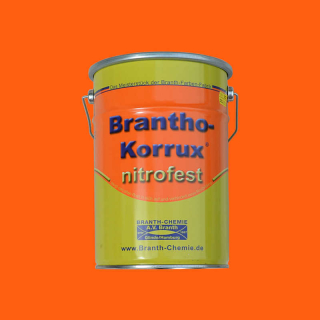Brantho Korrux "nitrofest" 5 liter container oranje / geeloranje RAL 2000