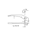 Peitz håndbremsearm PAV-SR bolt X dimension 31 mm,...