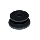 Bouton rond corde 6/8 mm, plastique, montable des deux...