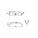 De Haan spatbord tandemas THRD 20150, D 2020/12, B 200 / S 1500 mm