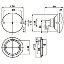 Luz intermitente 710/2-W, lente amarilla, vidrio...