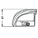 Luce posteriore freno, BRS 810, con attacco centrale,...