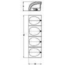 Modulair achterlichtsysteem JOKON 810 houderframe voor 4 modules