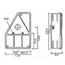 Earpoint I, right tail light, brake light, indicator light, bayonet connection