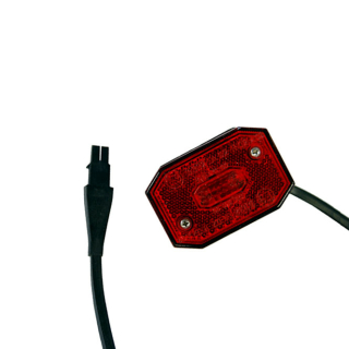 Flexipoint I positielicht, rood met kabel, 500 mm lang. 2-polig met RS