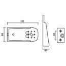 Hanging bracket for Flexipoint I and Squarepoint,...