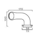 Lampa obrysowa Superpoint 2 lewa, czerwono-biala, SML,...